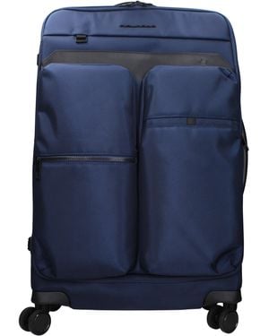 Piquadro Trolley Fabric - Blue