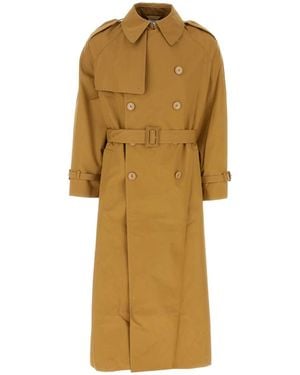 Vetements Vetements Oversized Cotton Trench Coat - Yellow