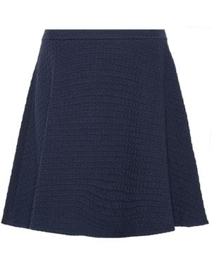 Emporio Armani Cotton Short Skirt - Blue