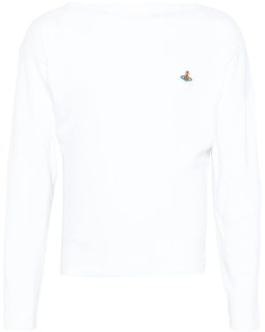 Vivienne Westwood Ls Hebo Top - White