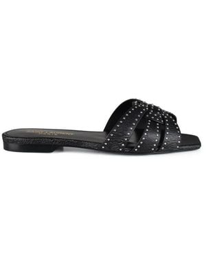 Saint Laurent Tribute Sandals - Black