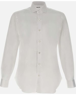 Barba Napoli Camicia A Maniche Lunghe - Bianco