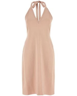 Ferragamo Salvatore Stretch Viscose Blend Dress - White