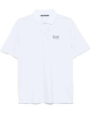 EA7 Logo Polo -Hemd - Weiß