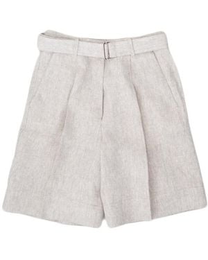 Officine Generale Shorts Beige - Grijs