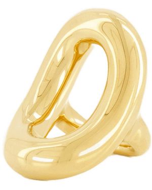 Rabanne Anteau Ring Paco Brass Gold - Geel