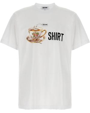 Moschino Gedrucktes T -Shirt - Weiß
