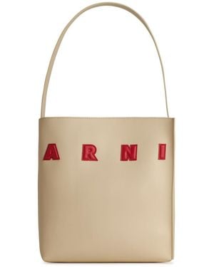 Marni 'Museo' Elfenbein Lear -Tasche - Weiß