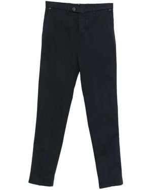 Kiton Trousers With Belt Loops - Blue