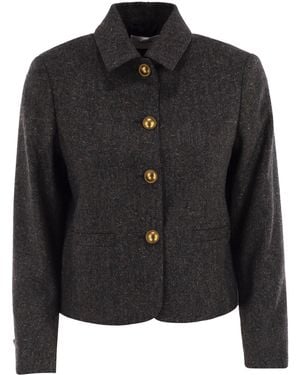 SAULINA Aria Shirt Style Jacket - Black