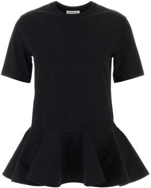 Alaïa Alaia Cotton T-Shirt - Black