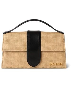 Jacquemus Le Grand Bambino Raffia Effect Shoulder Bag - Brown