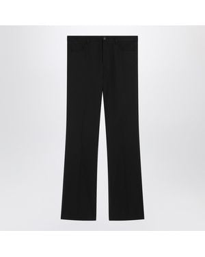 Balenciaga Regular Fit Tailored Pants - Black