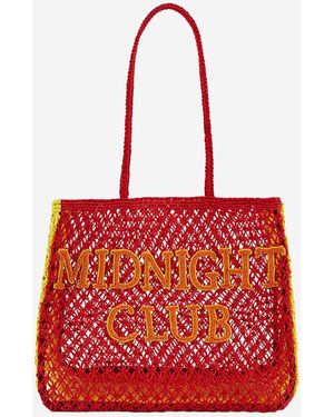 Wild Ulyss Rafia Shopping Bag - Red
