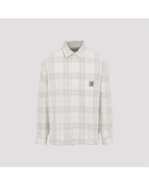 Carhartt Ls Wilber Cotton Shirt - White