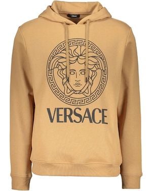 Versace Felpa Con Cappuccio Medusa - Neutro