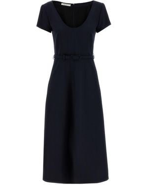 Alessandra Rich Alessandra reichhaltiges Gürtelkleid - Blau