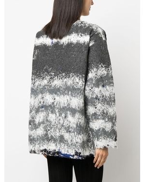 VITELLI Trui Met Contrasterend Stiksel - Grijs