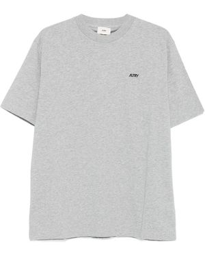 Autry Edelweiss Katoenen T-Shirt - Grijs