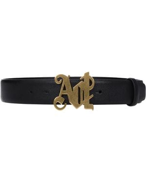 Palm Angels Frauen 's Gürtel Leder schwarz