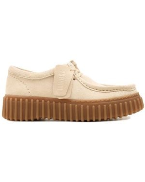Clarks Schuhe Beige - Weiß
