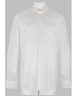 BOSS Casual Long Sleeve Button-Down Shirt For - White