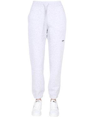 MSGM Cotton Logo Activewear - White