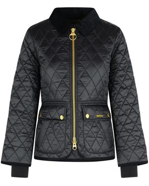 Barbour 'Beadnell' schwarzer Polyamidjacke
