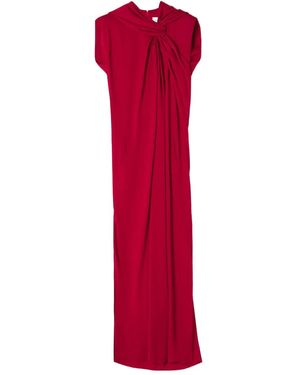 Lanvin Drapiertes Maxikleid - Rot