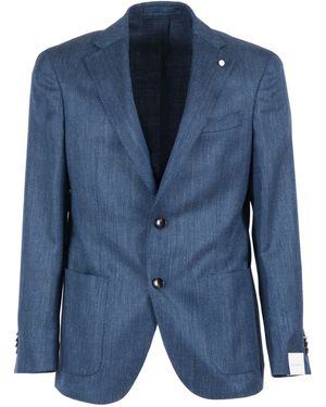 Luigi Bianchi Jacket Drop Seven - Blauw