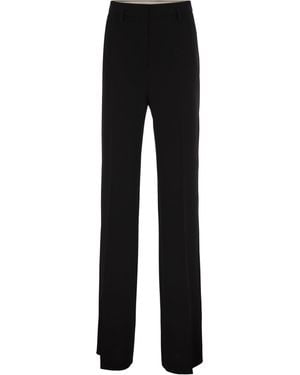 Max Mara Alabama – Schlaghose aus Triacetat und Polyester - Schwarz