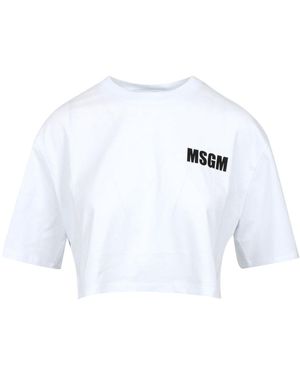 MSGM T Shirts And Polos - White
