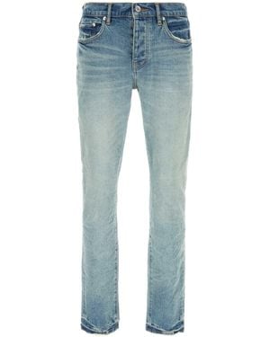 Purple Denim Stretch Denim Jeans - Blue