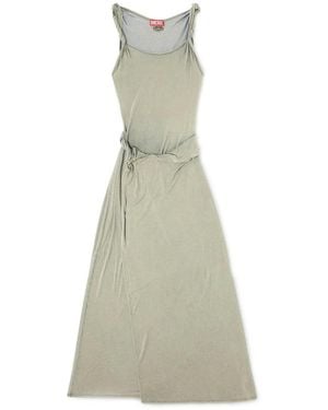 DIESEL Chiffon Maxi Dress - Green