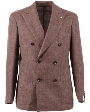 Luigi Bianchi Jacket Drop Seven - Brown