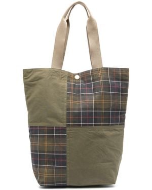Barbour Transport Patchwork Tote Bag Bags - Multicolour