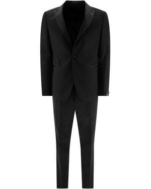 Tagliatore Single Breasted Wollanzug - Schwarz