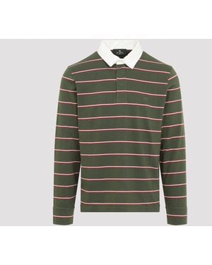 Etro L/s Gestreepte Polo - Groen