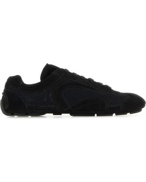 Prada Suede And Mesh Montecarlo Re-Edition 2005 Sneakers - Black