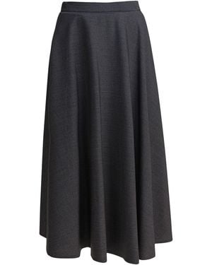 Semler Flared Skirt Skirts - Black