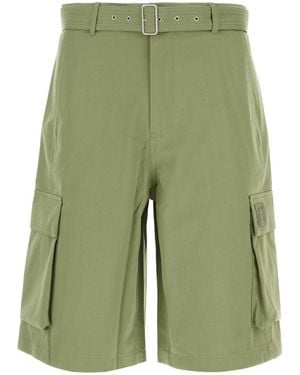 Maison Kitsuné Cotton Bermuda Shorts - Green