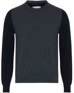 Maison Margiela Wollpullover mit Rundhalsausschnitt - Blau