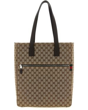 Gucci Gg Shoulder Bag - Brown