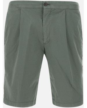 Devore Devore 'green Stretch Cotton Shorts - Grijs