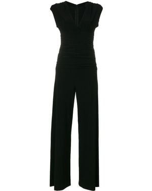 Norma Kamali V-Necked Jersey Jumpsuit - Black