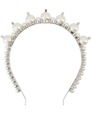 Simone Rocha Parel Tiara Haarklemmen - Metallic
