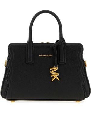 MICHAEL Michael Kors Black Leather Leila Handbag