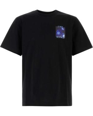 CASABLANCA Cotton T Shirt - Black