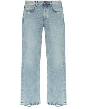 Balenciaga Low Waist Straight Jeans - Blauw
