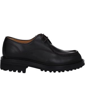 Church's Kerk's Derby Lymington Herens Leer Bruin/verbrand - Zwart